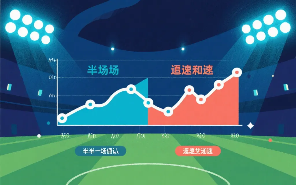 四分之一决赛比赛节奏曲线示意：上半场谨慎，下半场加速，可能进入加时与点球
